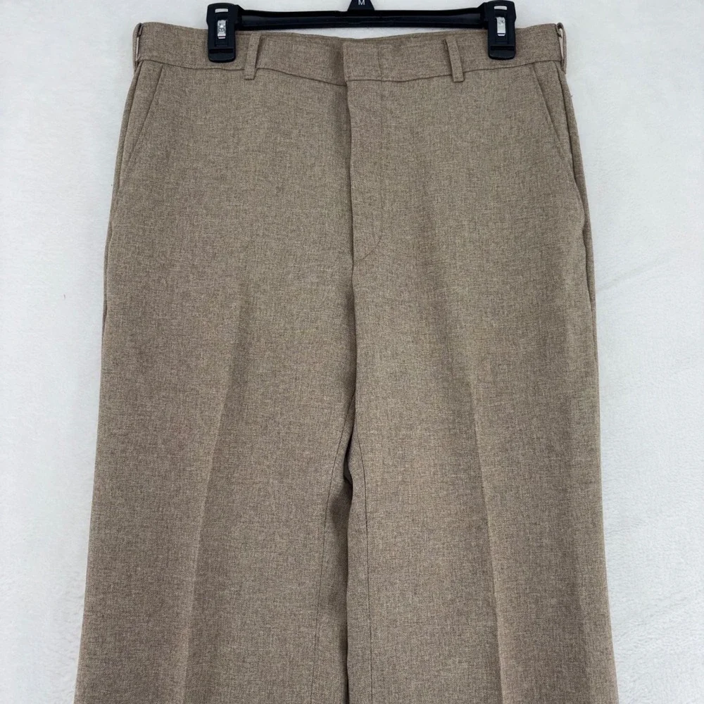 Vintage Levis Action Suit Mens 40L Tan Brown 2 Piece Blazer Trousers 33x32